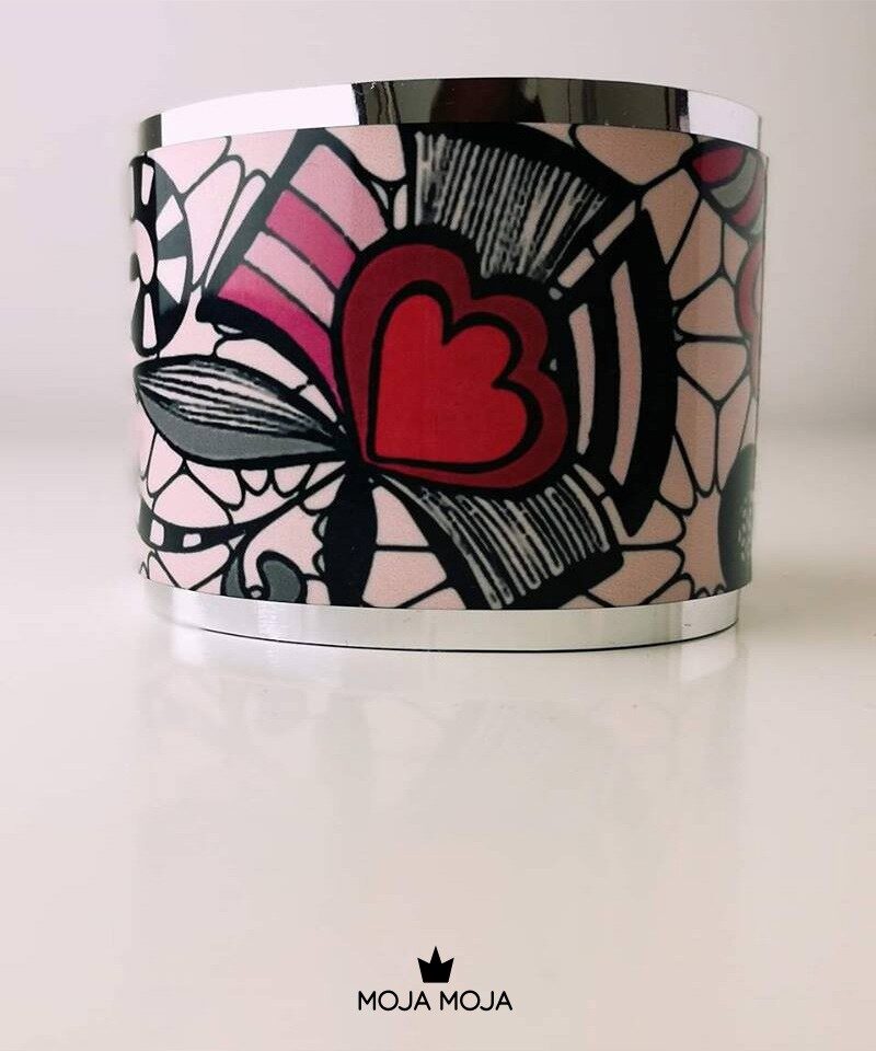 Wide Pink Bracelet