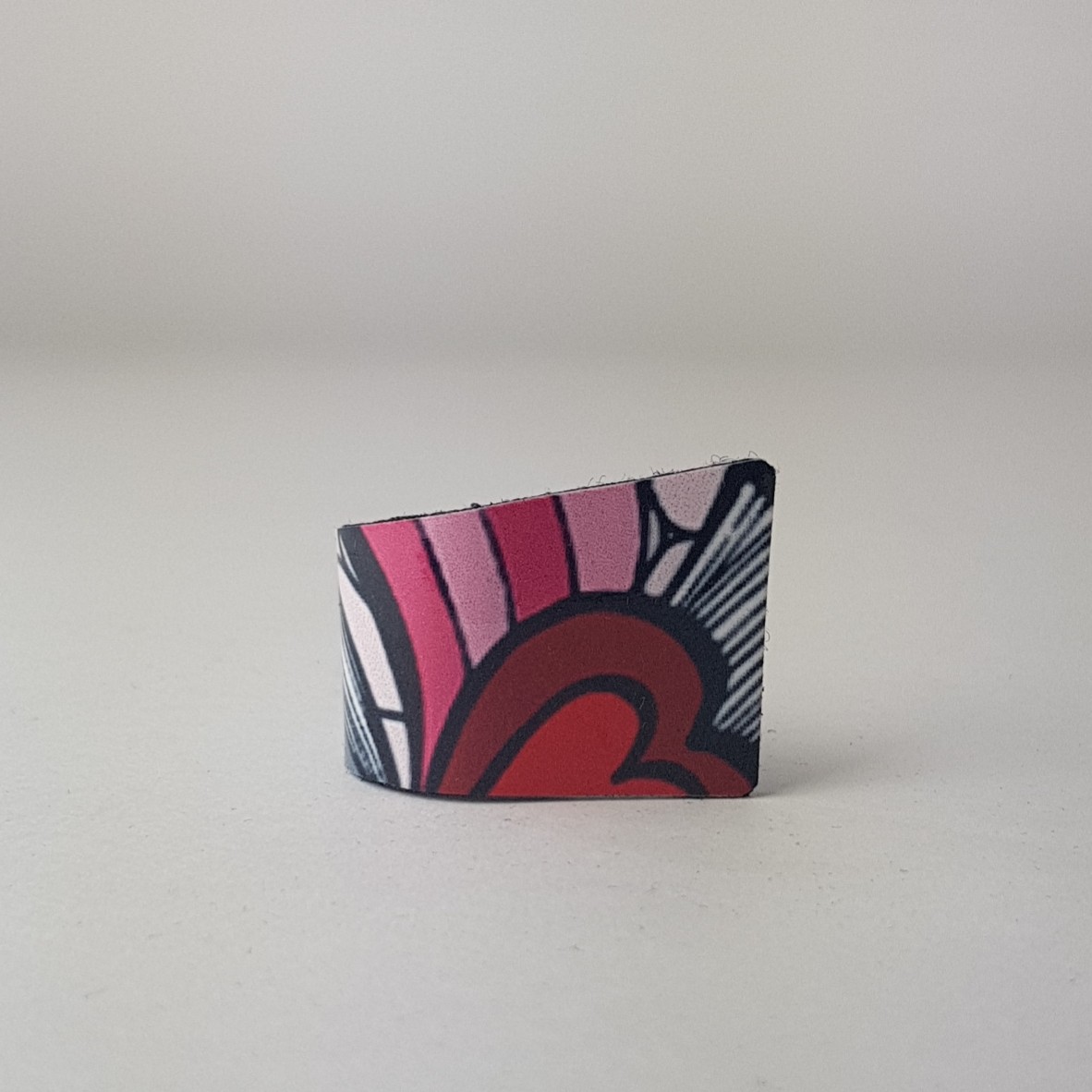 Pink snail ring