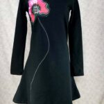 Black Poppy Dress long sleeve