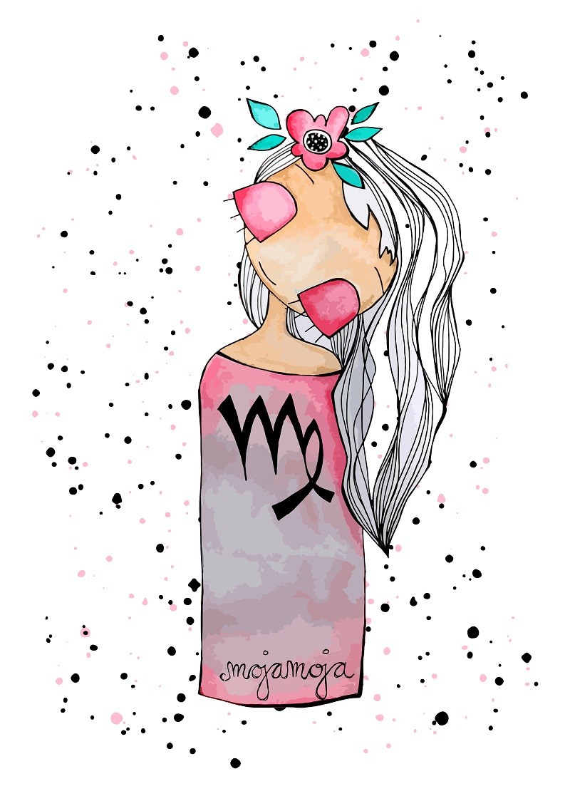 Art print Horoskop Devica