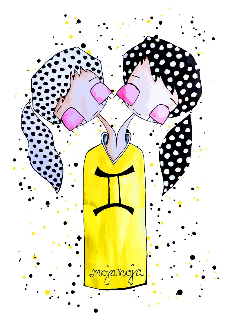 Art print Horoskop Dvojčka