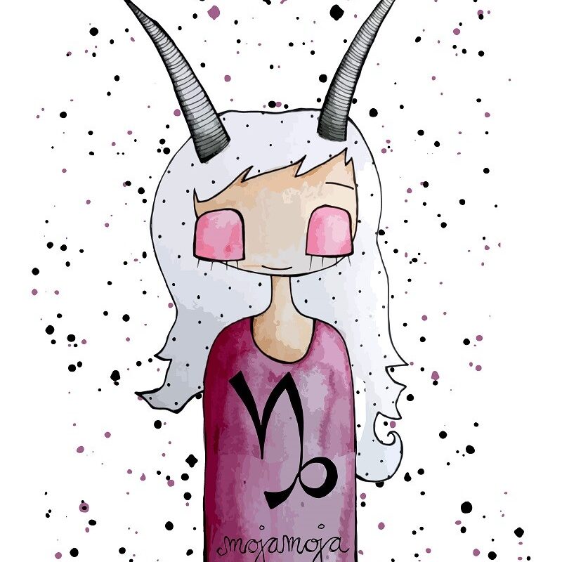 Capricorn Horoscope Art Print