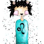 Art print Horoskop Lev