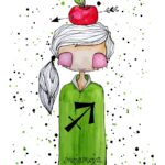 Sagittarius Horoscope Art Print