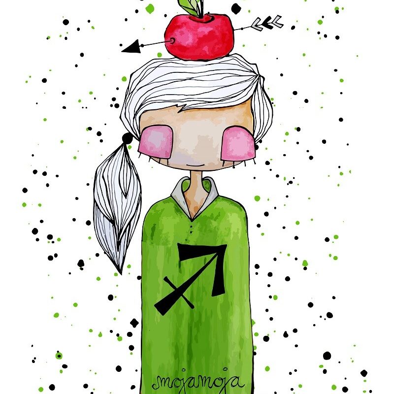 Art print Horoskop Strelec