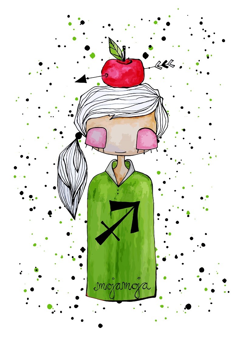 Art print Horoskop Strelec
