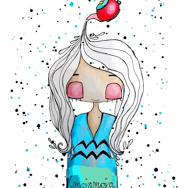 Art print Horoskop Vodnar