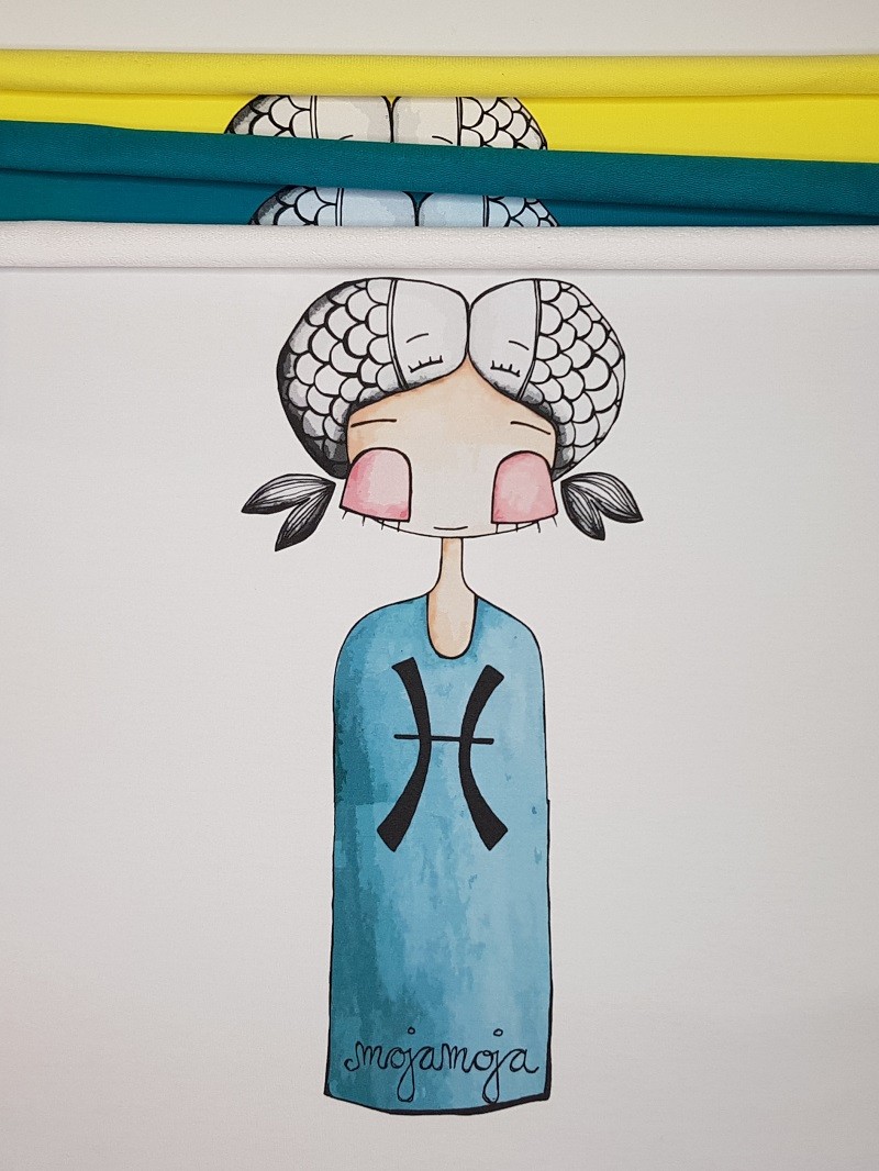 50x70 Horoscope Pisces Panel