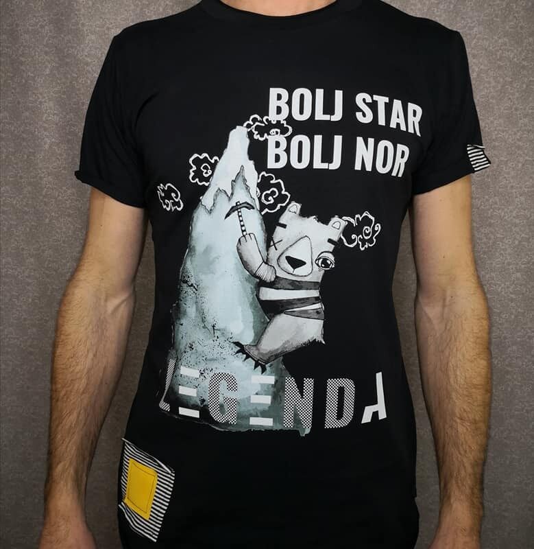 Moška majica LEGENDA Bolj nor