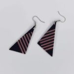 Rose Gold Triangle Earrings