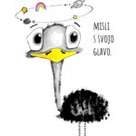 Art print Misli s svojo glavo