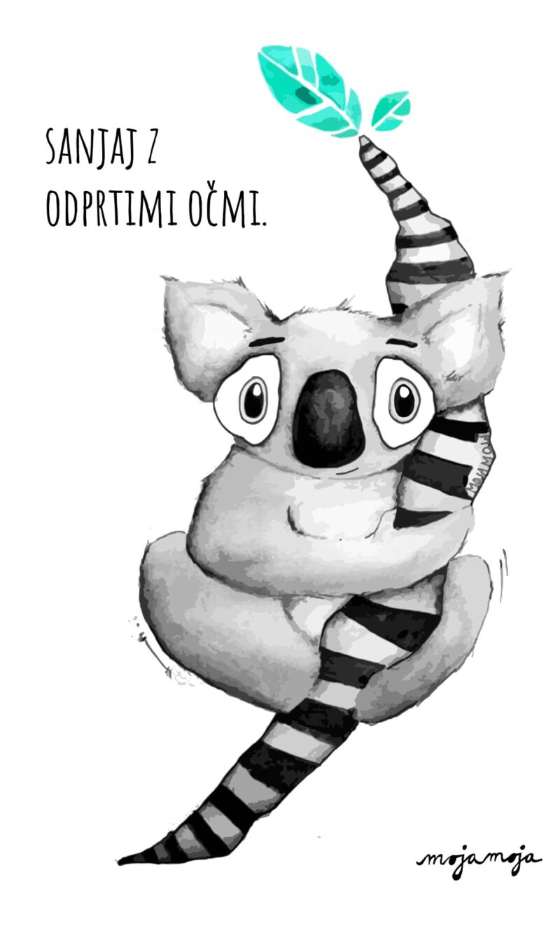 Art print Sanjaj z odprtimi očmi