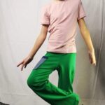 Mini long trousers - green