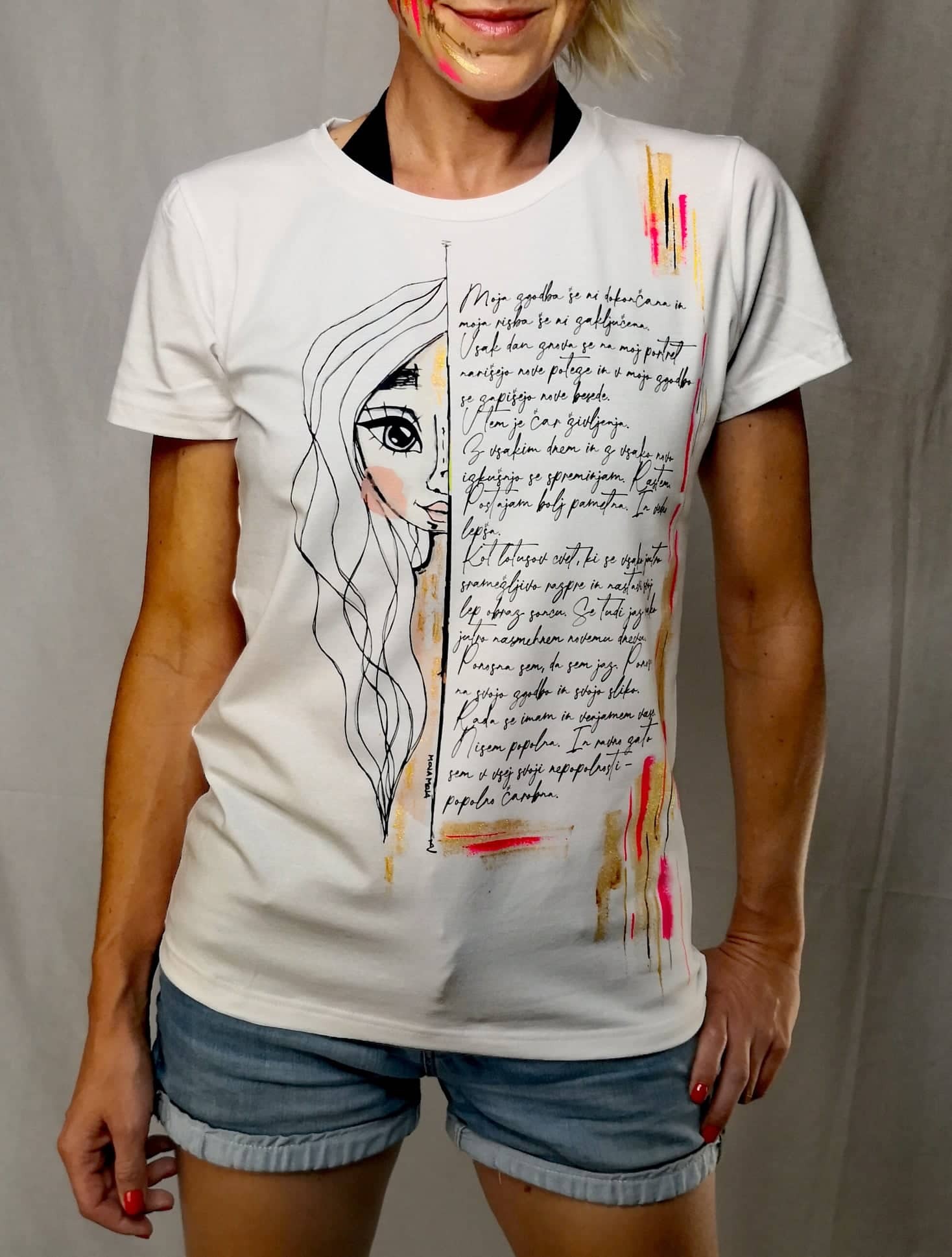 White Unfinished Story T-shirt