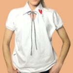 Bela majčka srajčka - rdeč srček