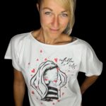 White batwing top In Love with Life