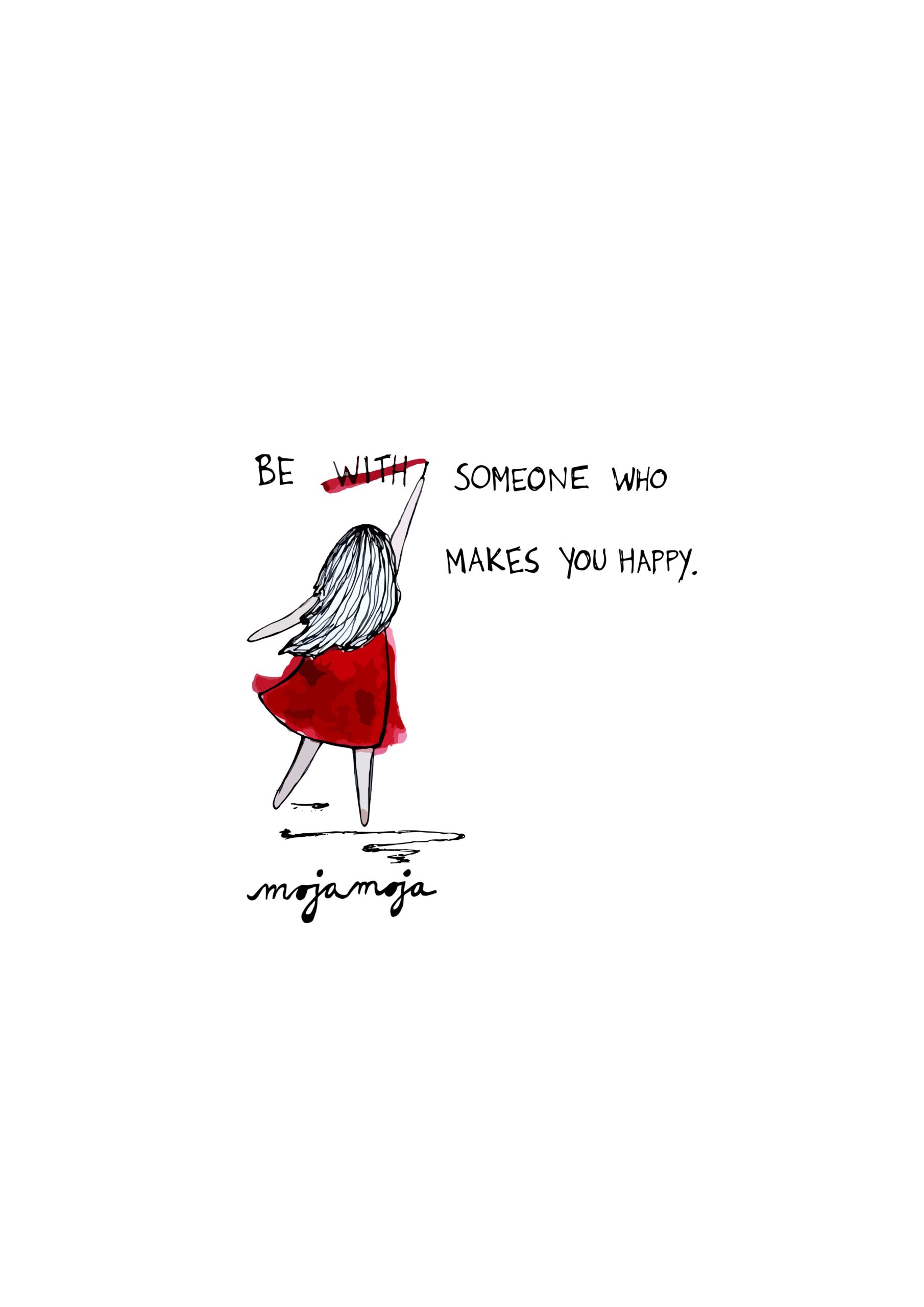 Art print Be who makes you happy