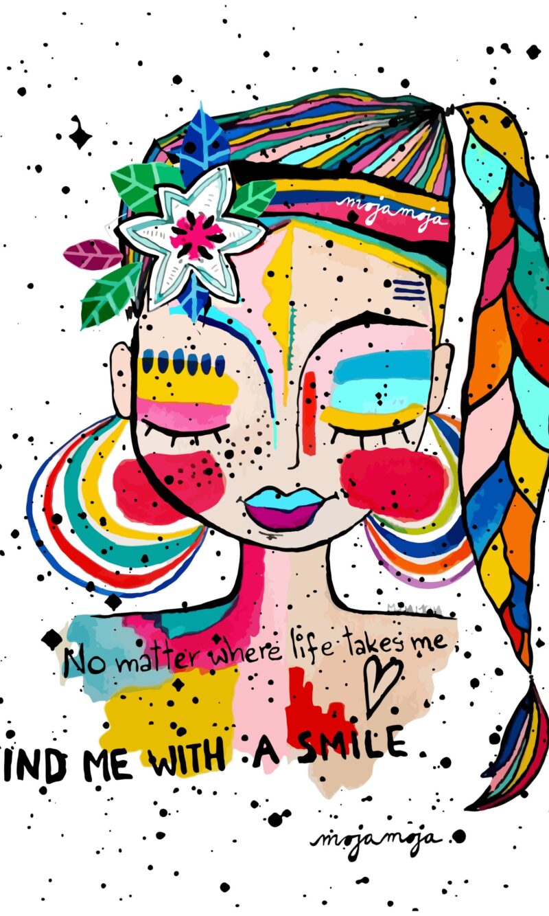 Art print Find me with a smile