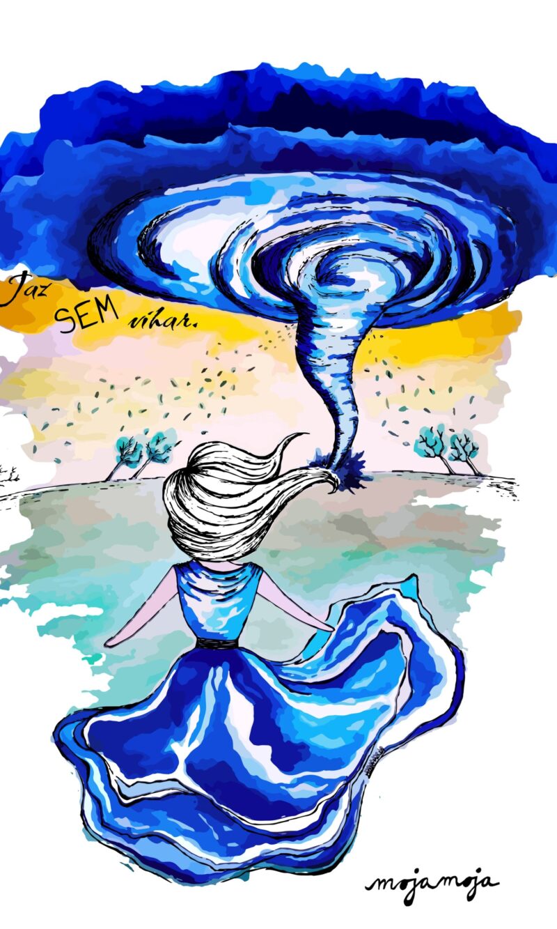 Art print Jaz sem vihar