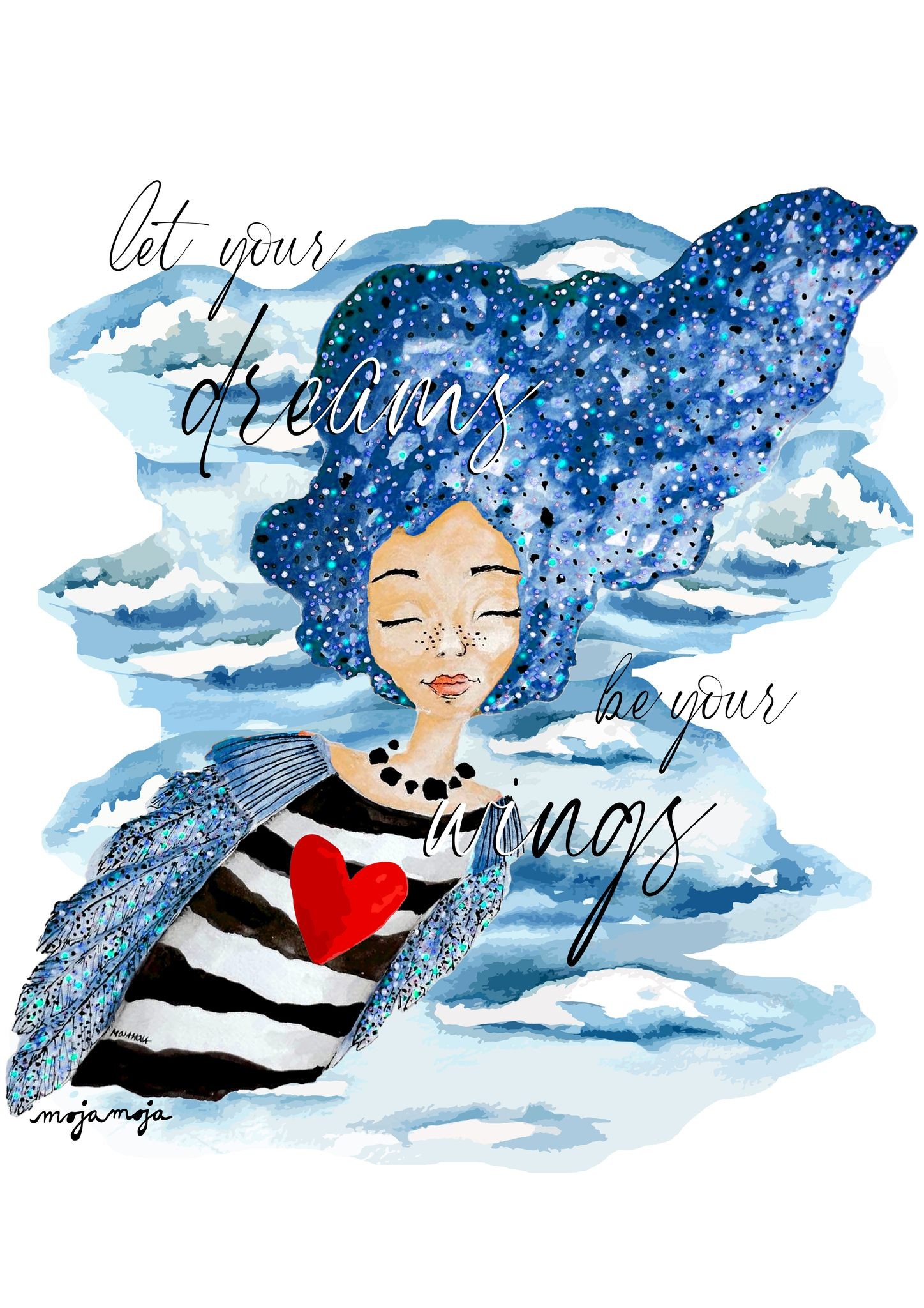 Art print Let your dreams be your wings
