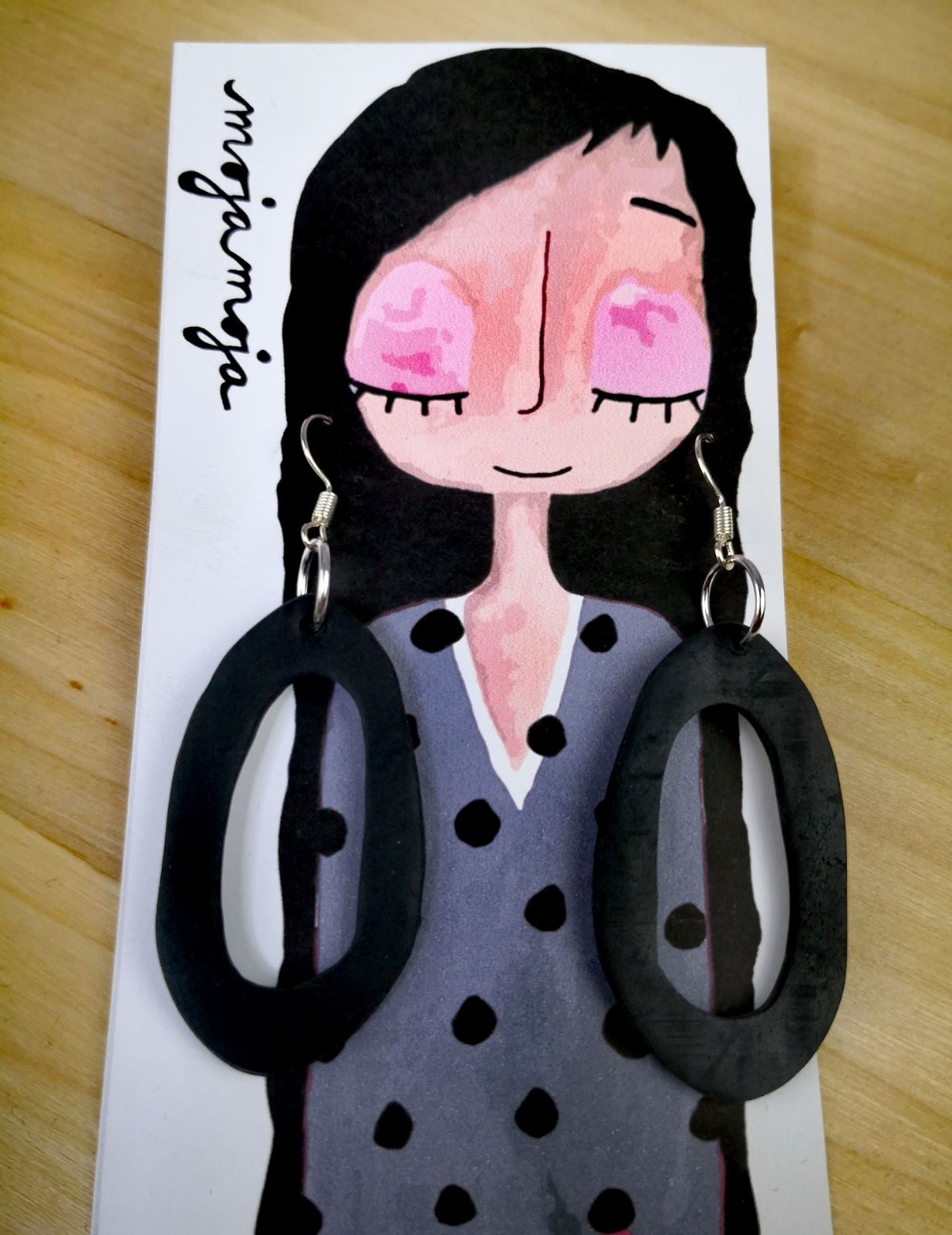 Pure Black Earrings