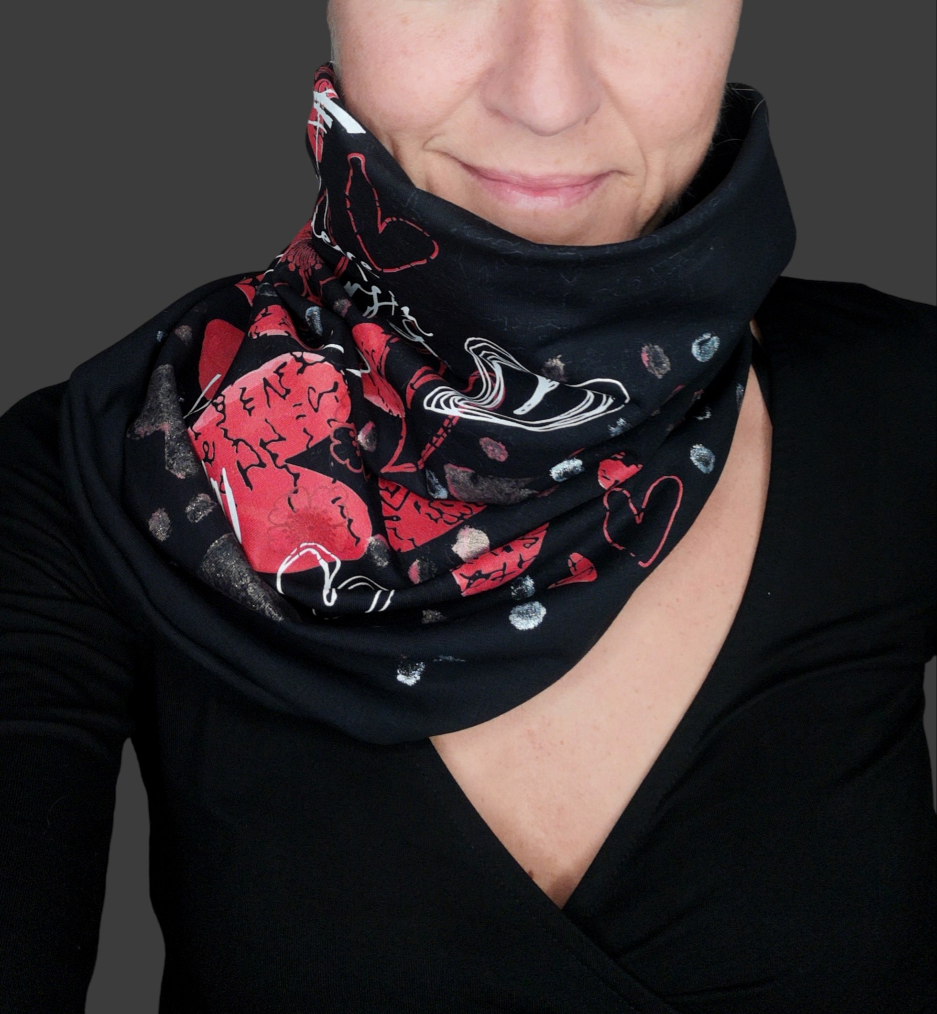 Crocheted scarf