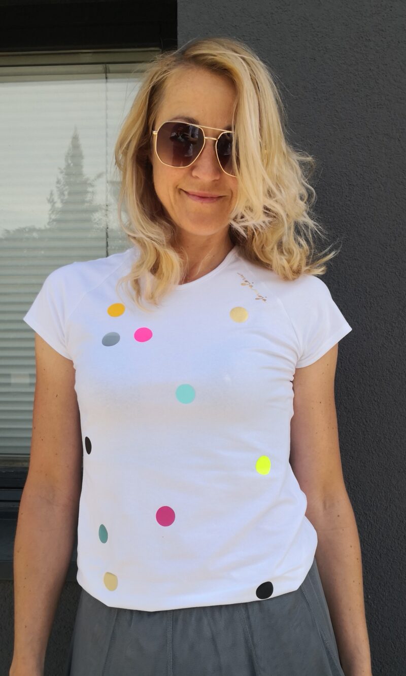 Short-sleeved top Happy Dots
