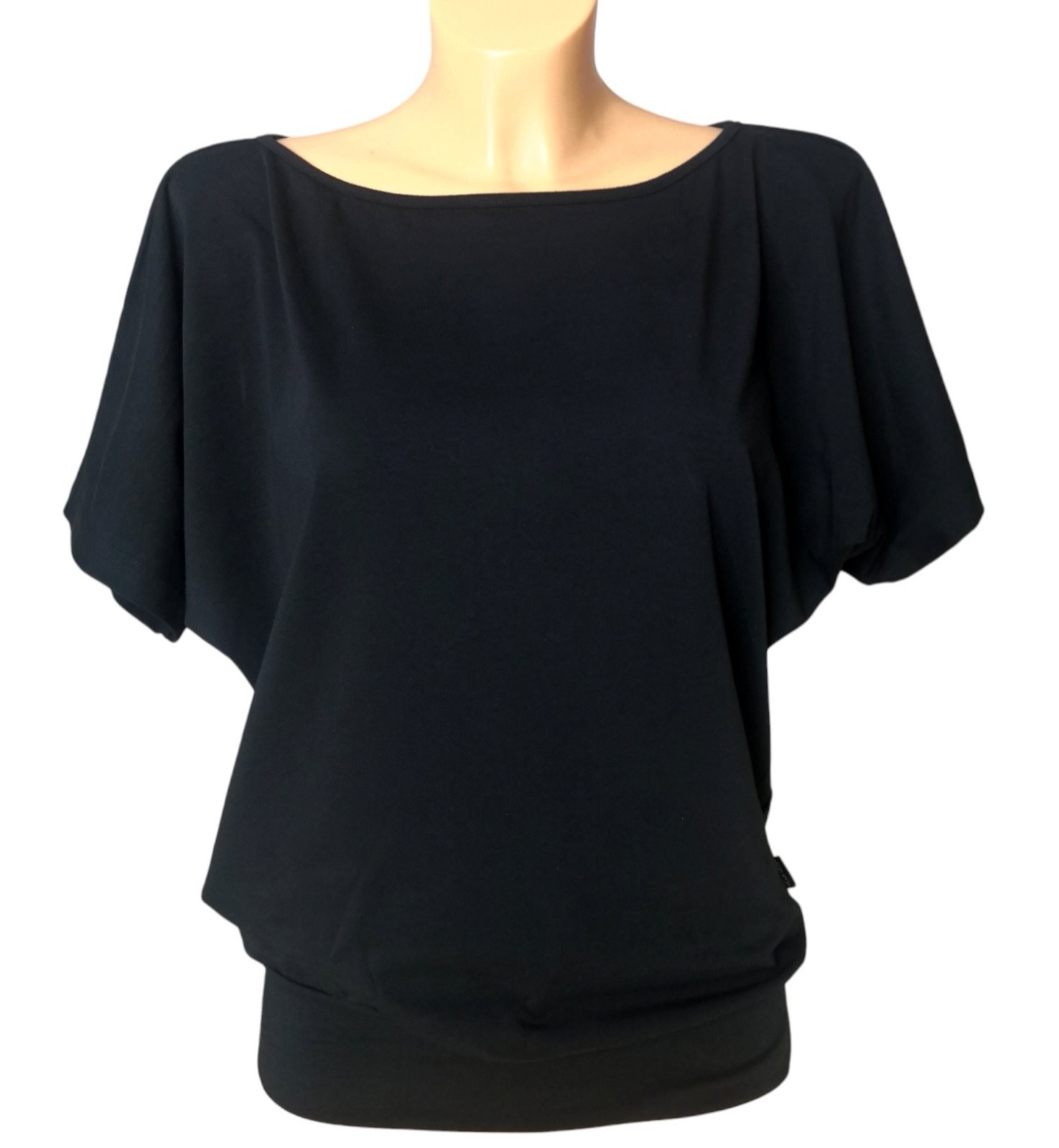 Pure black batwing T-shirt