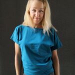 Pure blue majica netopir