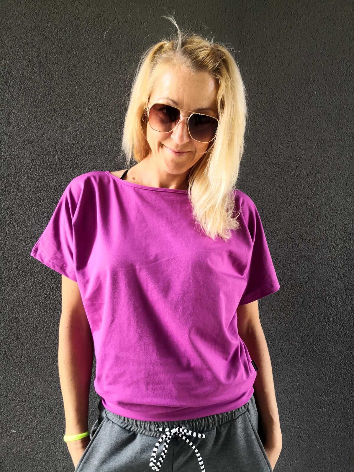 Pure violet majica netopir