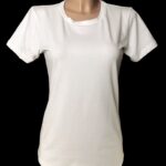 Pure white short-sleeved T-shirt