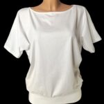 Pure white majica netopir
