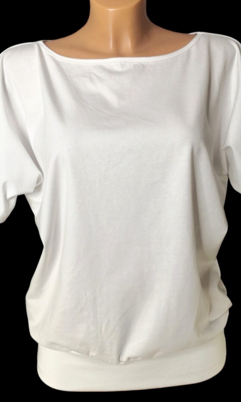 Pure white majica netopir