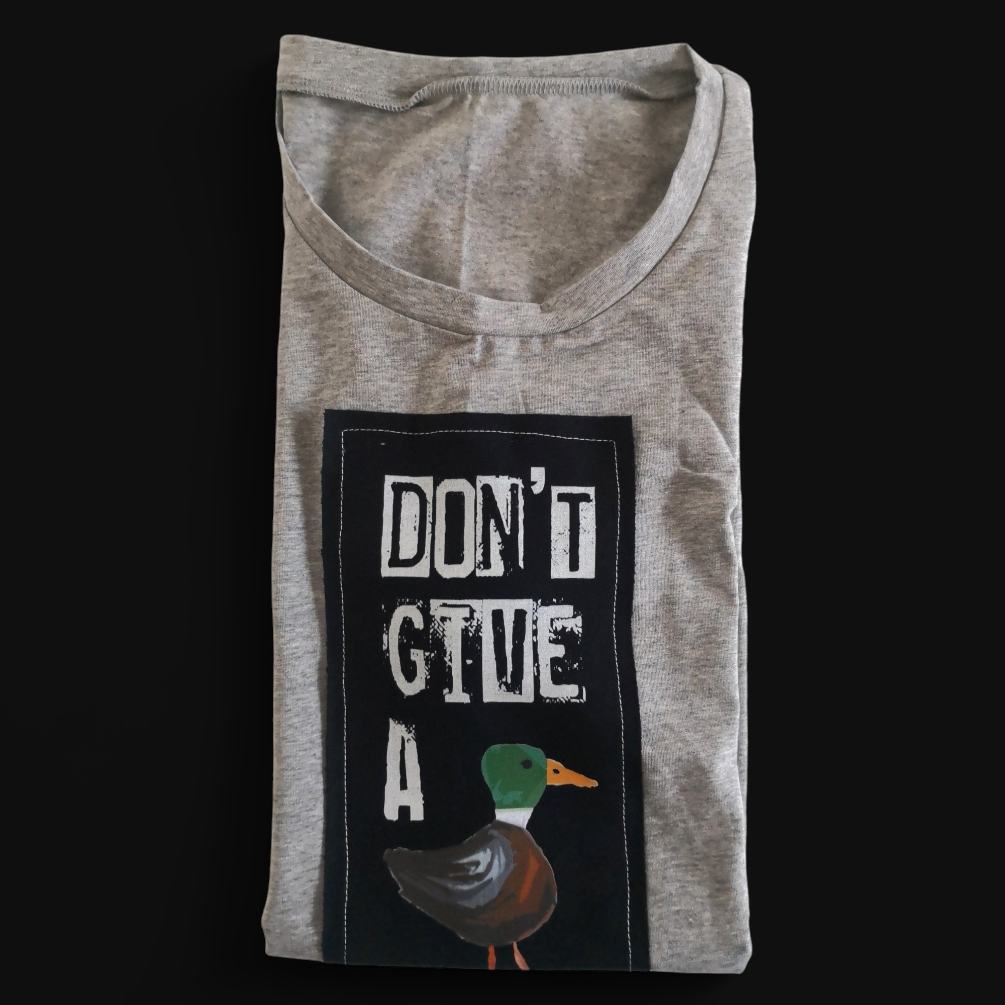 Siva moška majica Don't give a duck