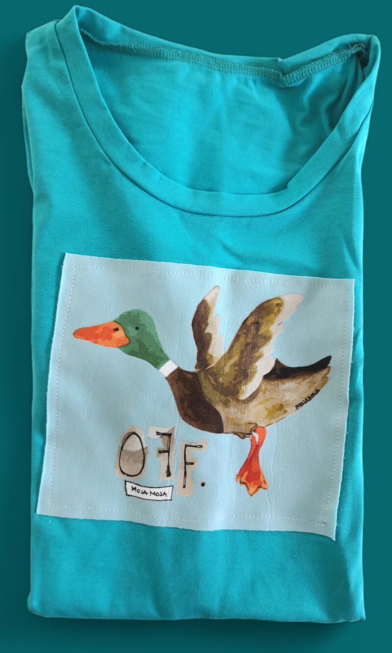 Turkizna moška majica *UCK OFF