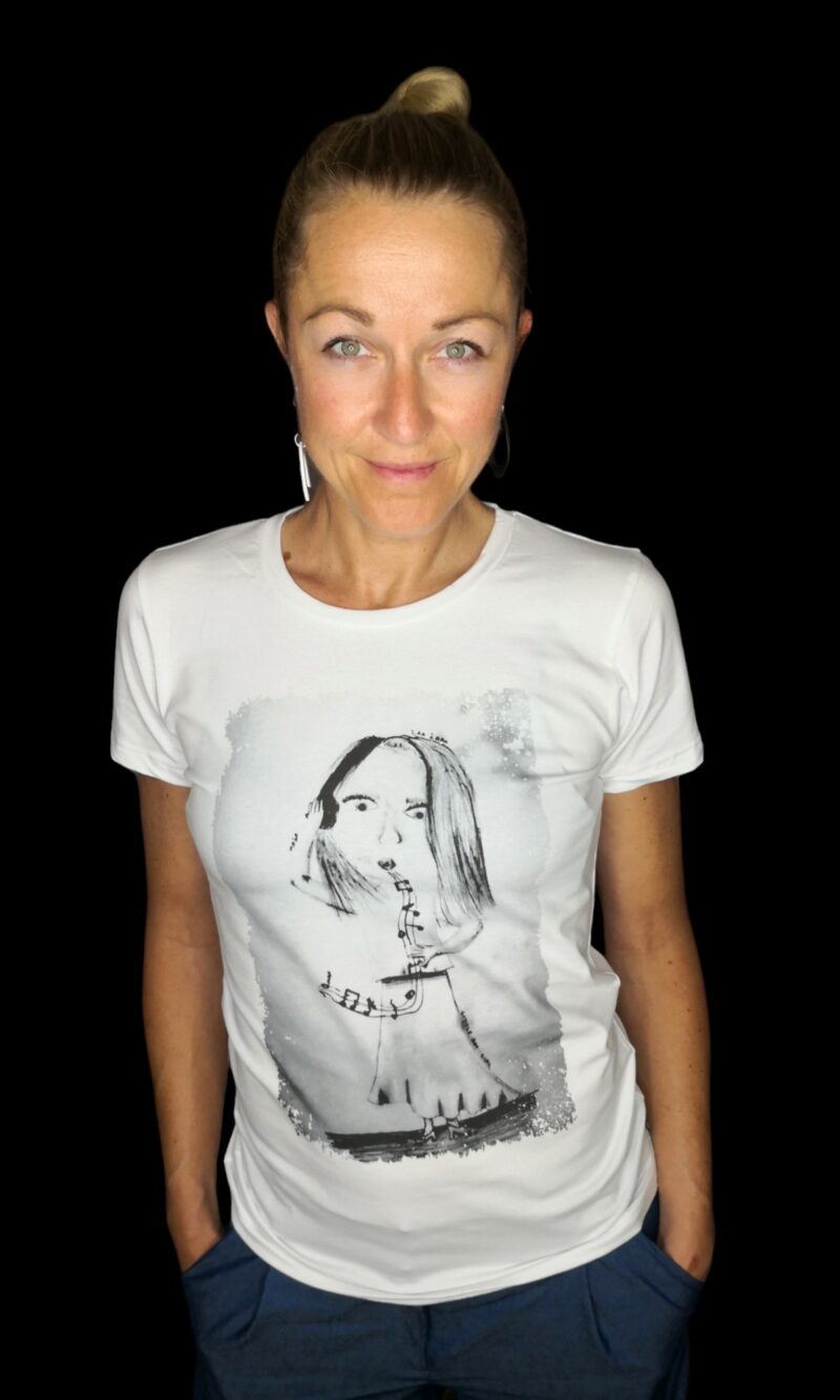 White Musician T-shirt