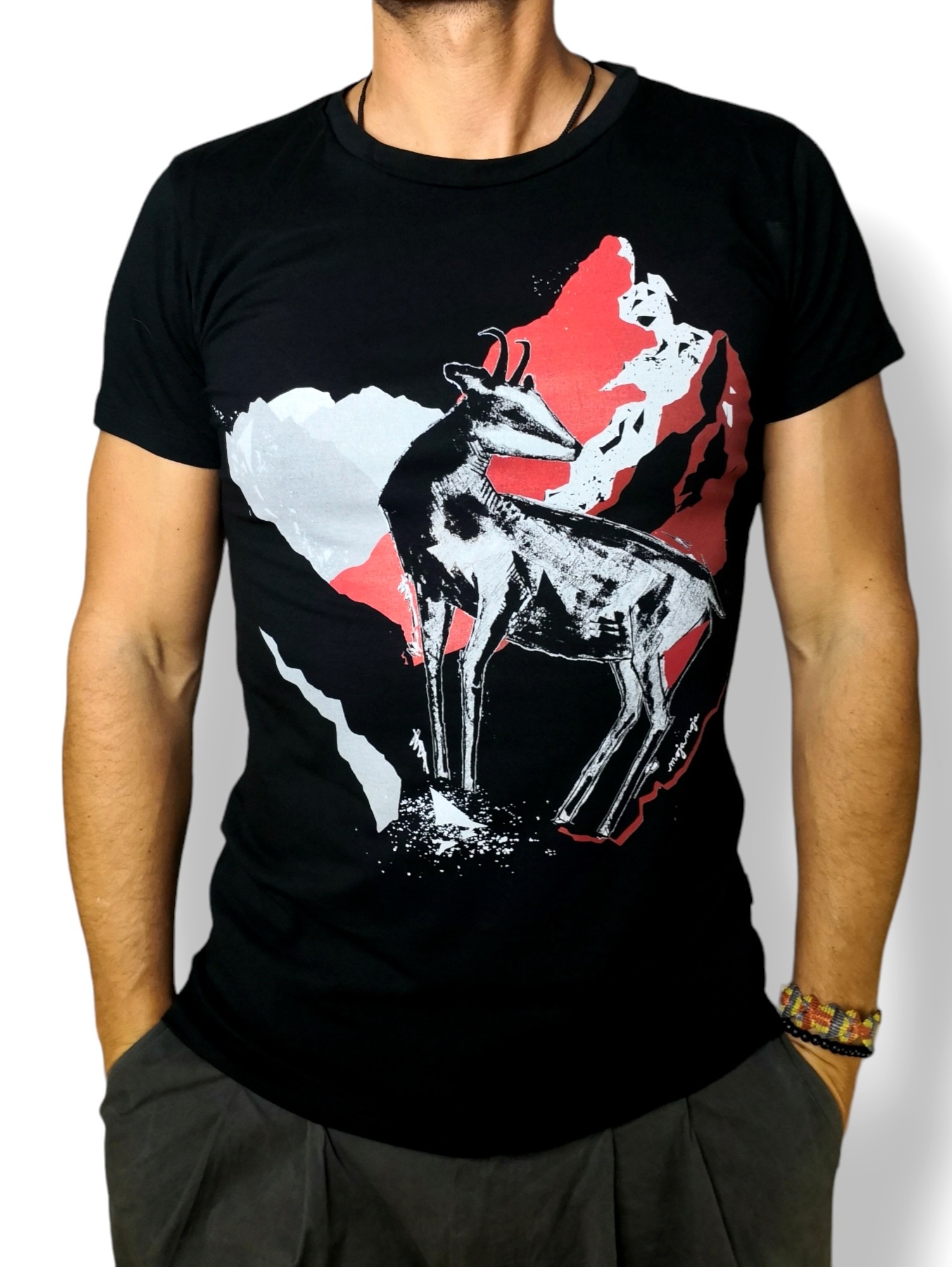 Black men's Chamois T-shirt