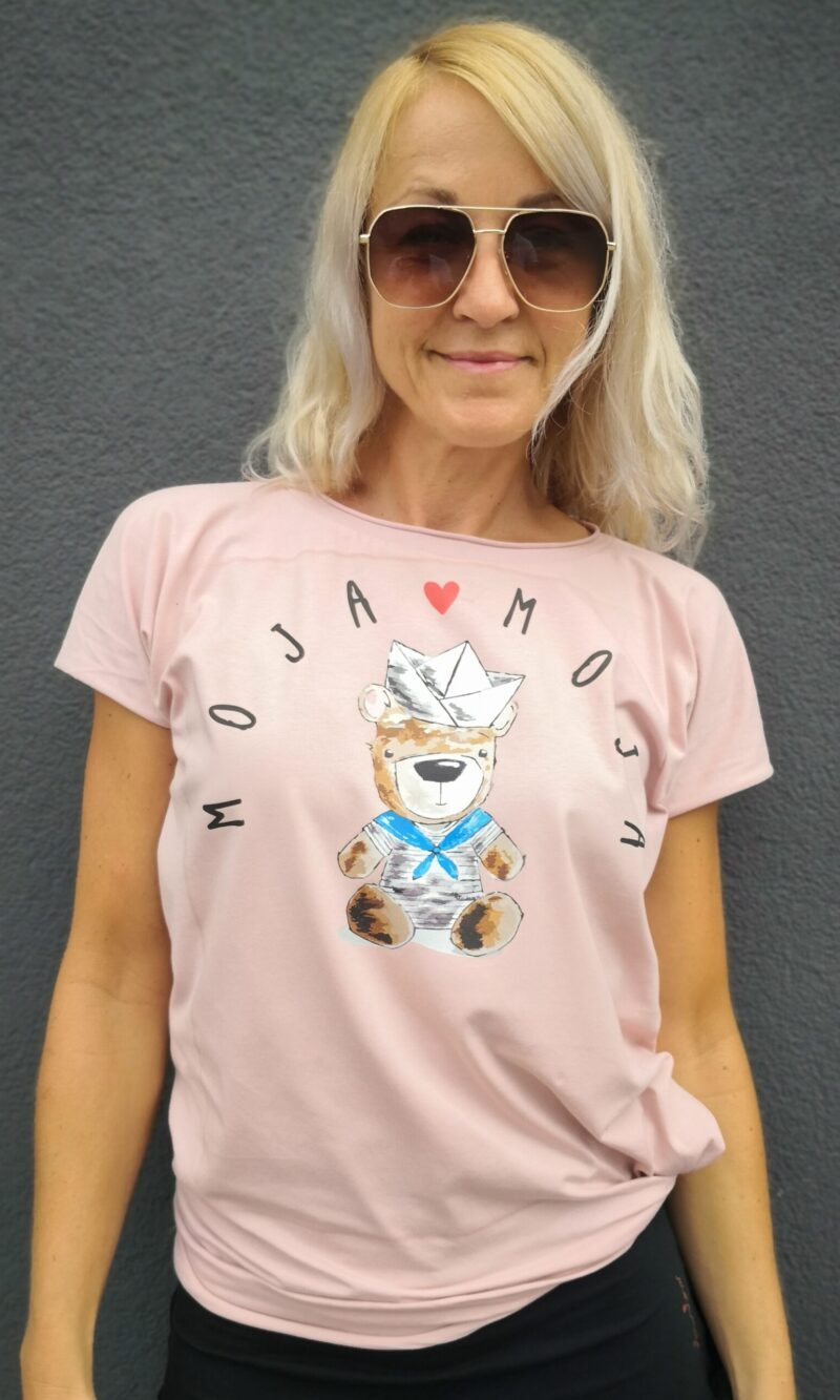 Oversized pink T-shirt Teddy Bear Tin