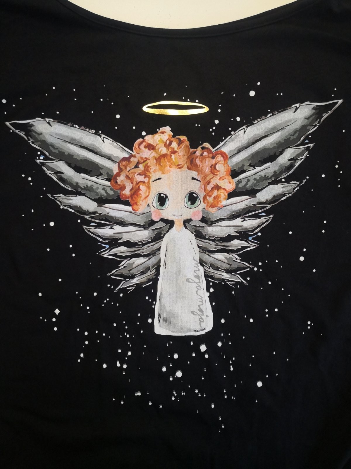 Little Angel of Happiness – black bat long sleeve