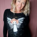 Little Angel of Happiness – black bat long sleeve