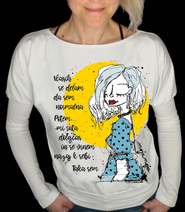 Normal - white bat long sleeve
