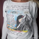 Heart of a Giant - white long-sleeve bat shirt