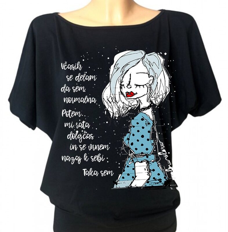 Bat T-shirt Black Normal KR