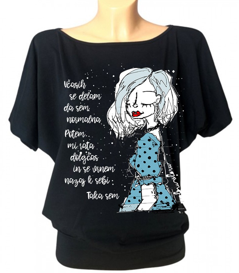 Bat T-shirt Black Normal KR