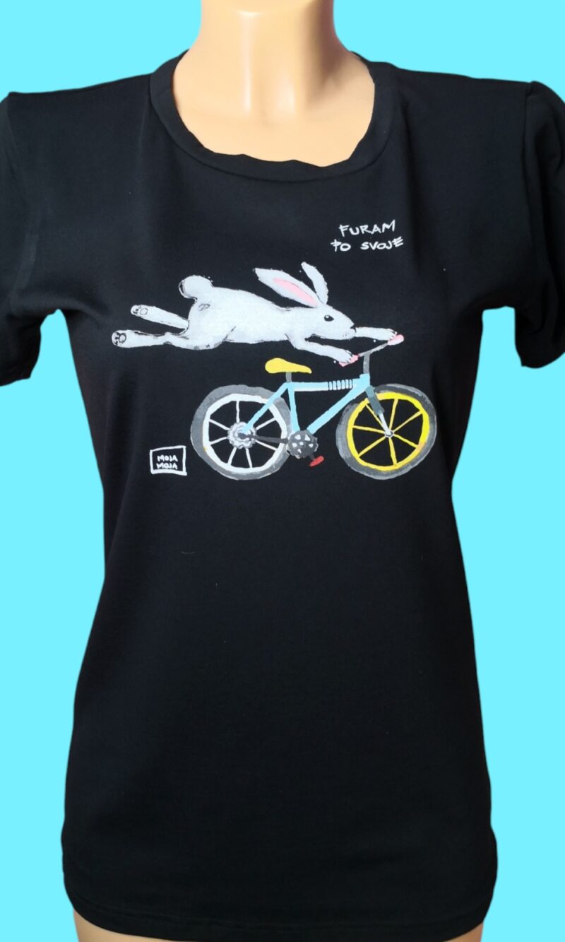 Black women's T-shirt I do things my own way bunny