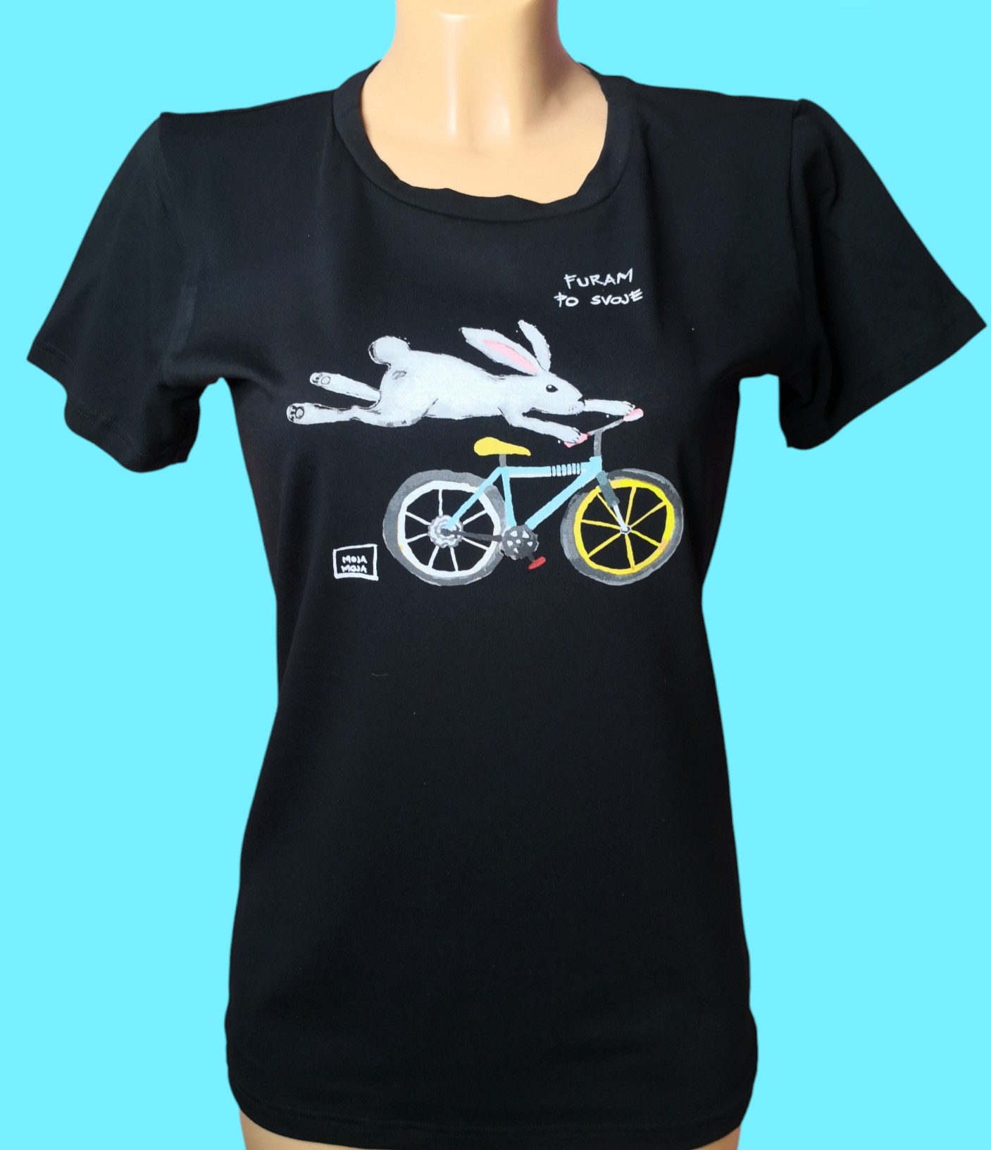Black women's T-shirt I do things my own way bunny