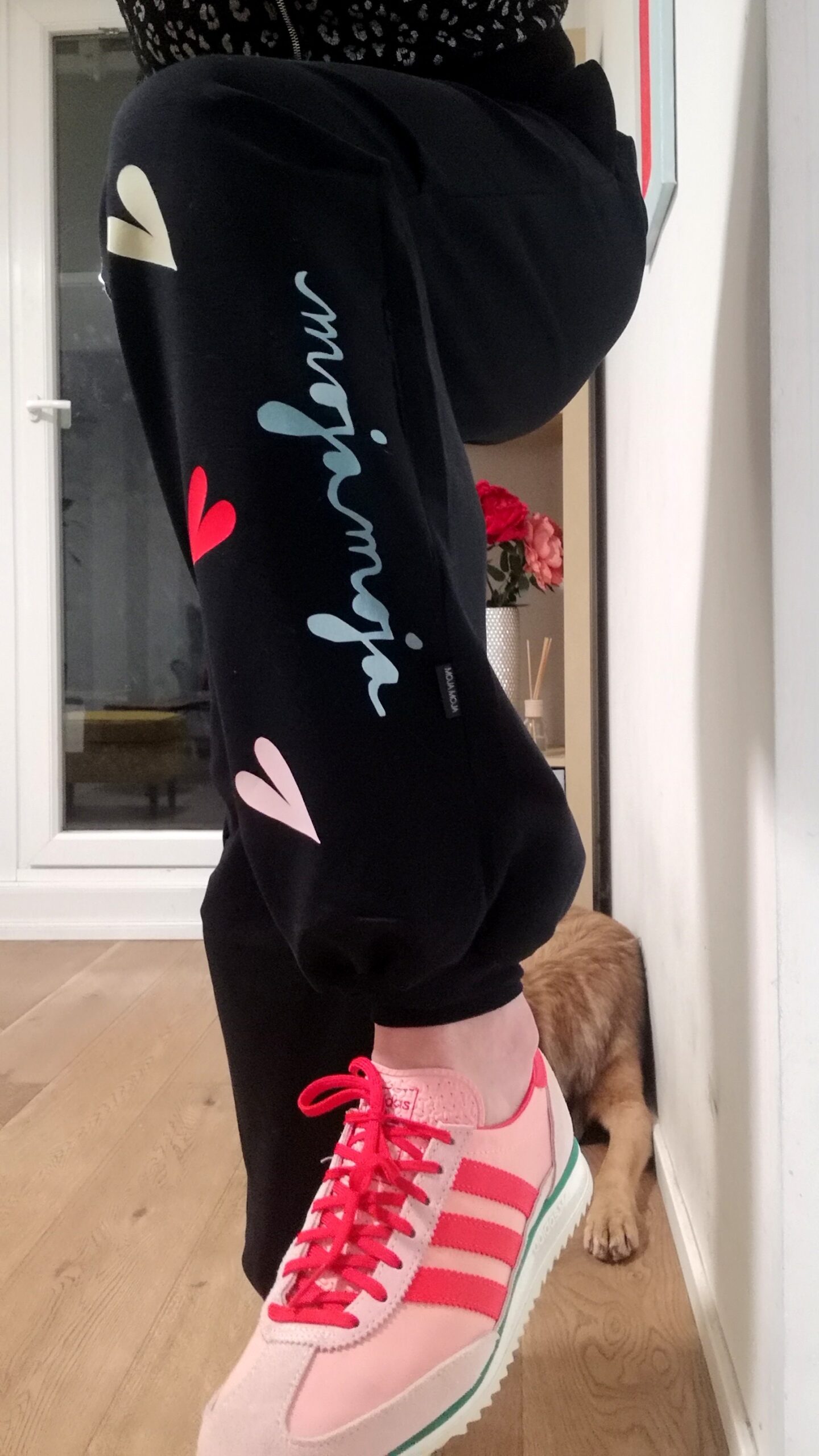 Spotted Black Pants