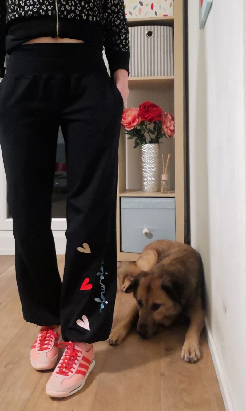 Spotted Black Pants 