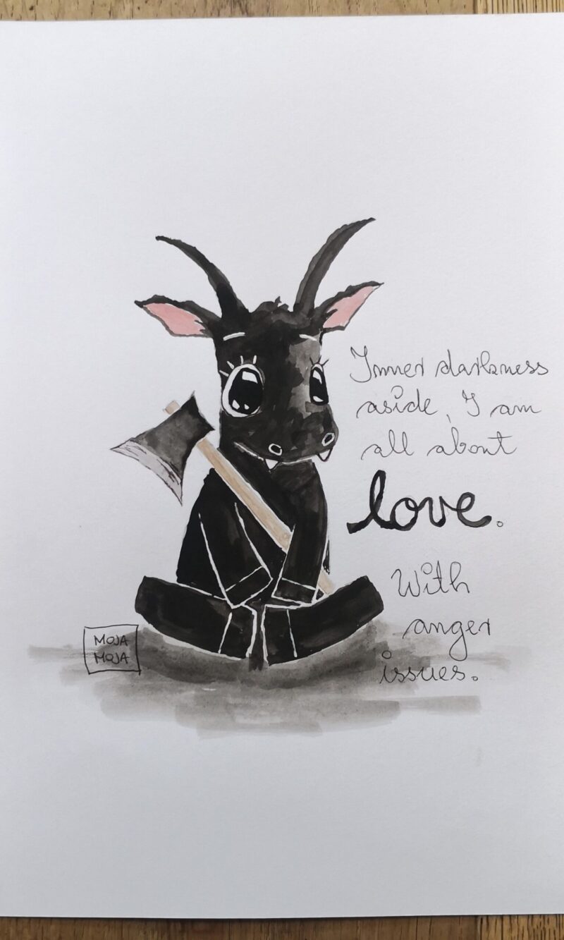 Inner darkness - original illustration