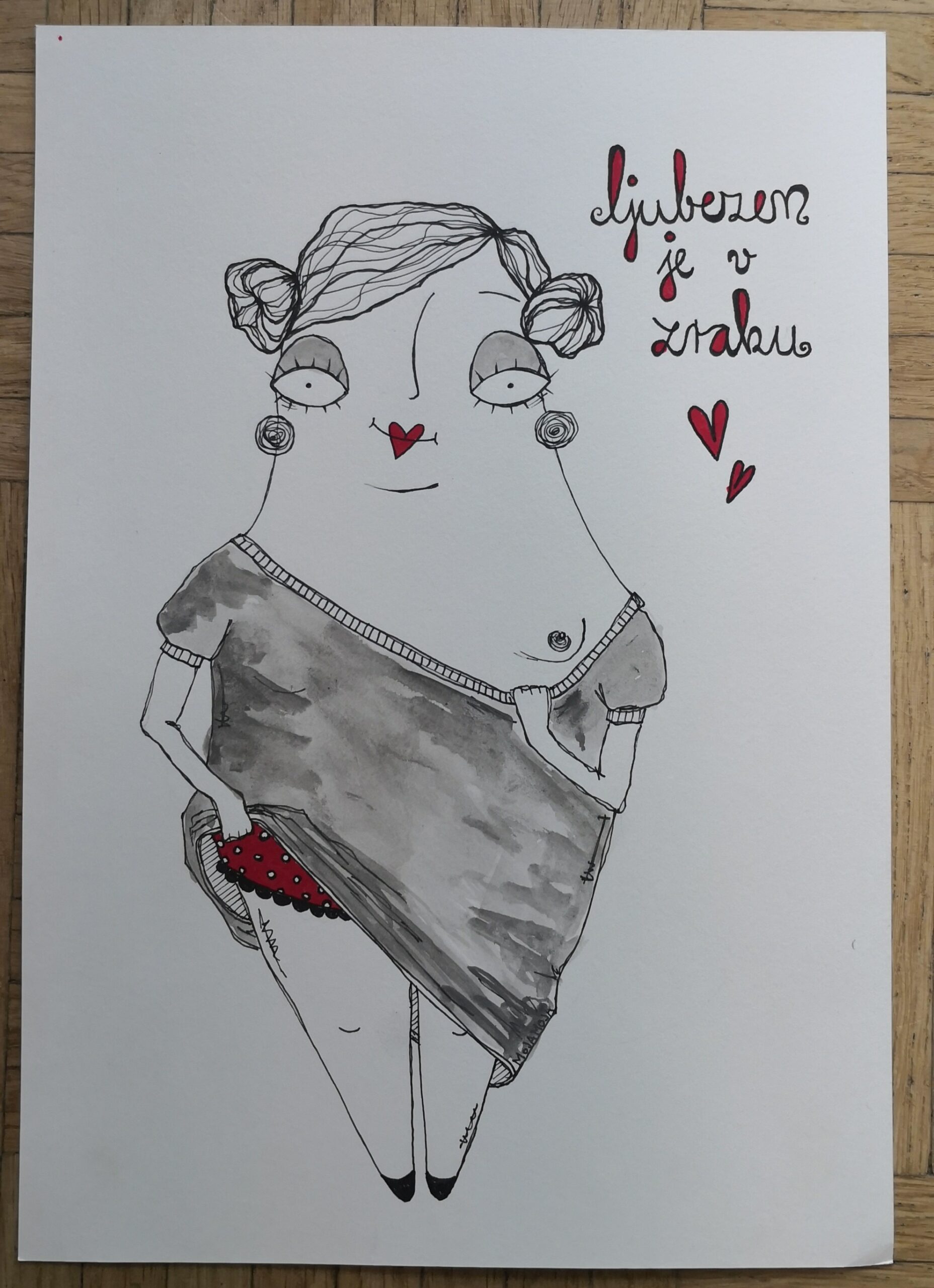 Love is in the air - original illustration